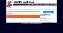 Desktop Screenshot of cigarsbaseball.org
